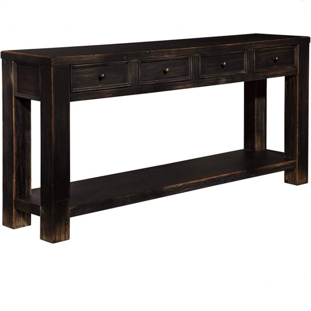 Signature Design by Ashley T732-4 Sofa Table, Black