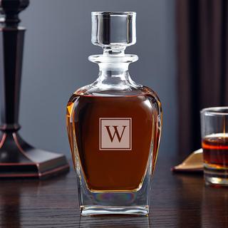 Draper Block Monogram Whiskey Decanter