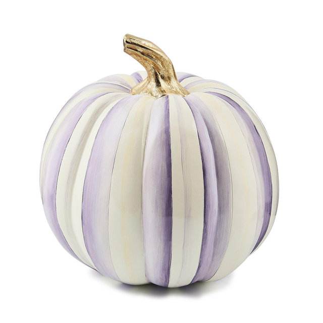Mackenzie-Childs Violet Stripe Medium Pumpkin