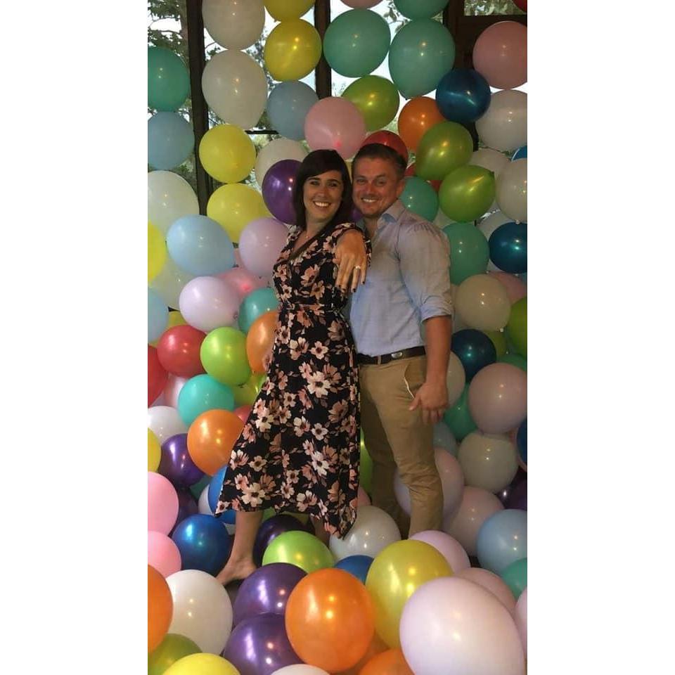 The day Heather said "yes"!