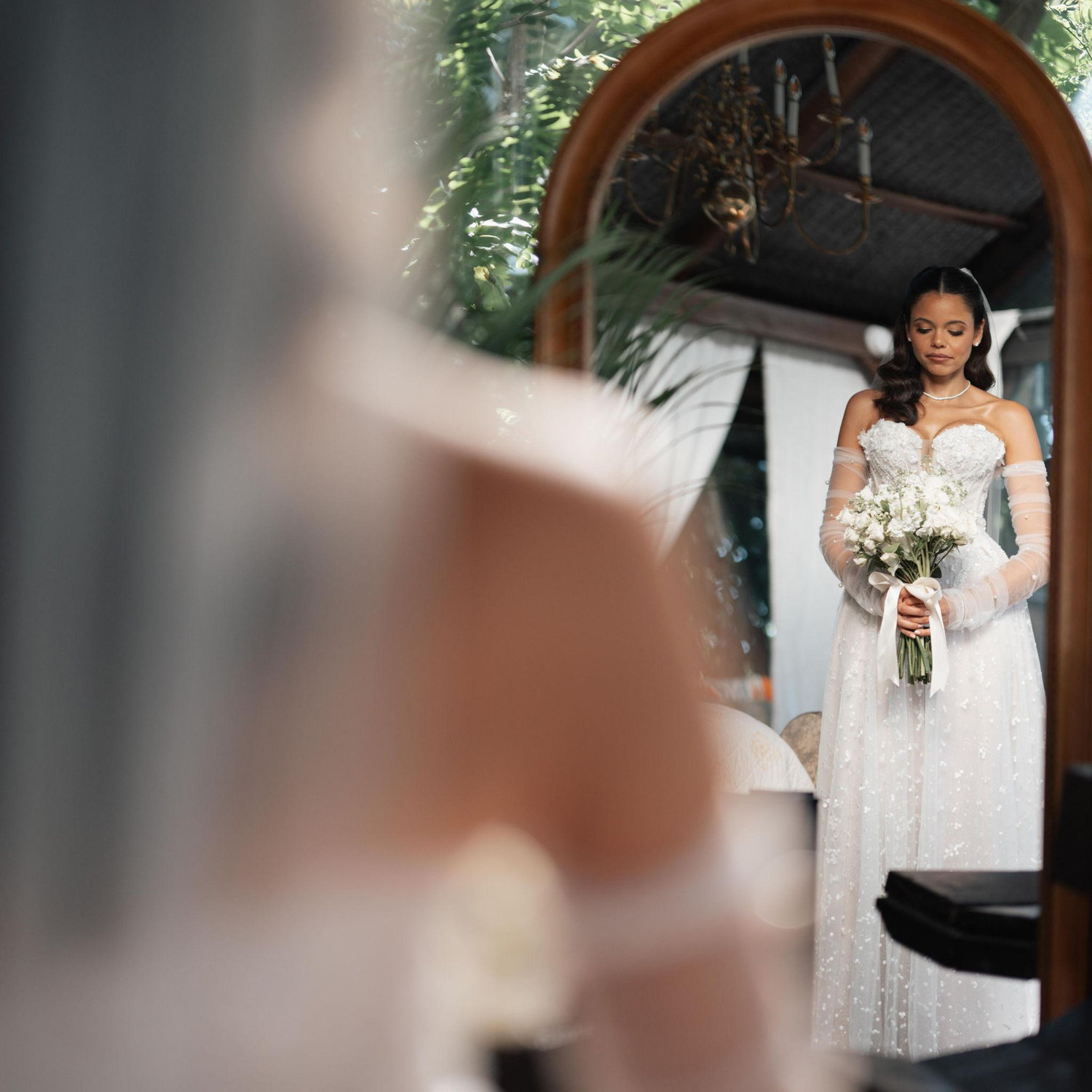 Before the altar...