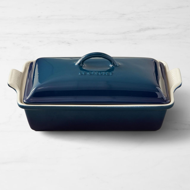 Stoneware Rectangular Covered Casserole, 12 1/2"