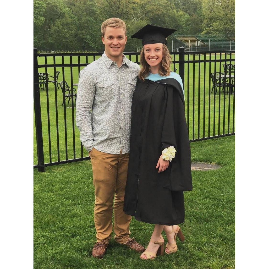 In 2017 Ashley graduate from LIU Post with a masters degree in Speech-Language Pathology.  Jimmy has since agreed to call her Masta Ashley.