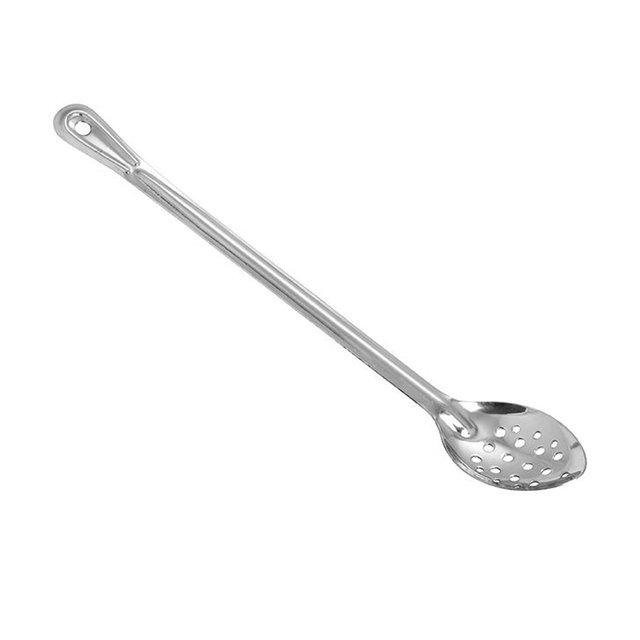Winco Perforated Stainless Steel Basting Spoon, 18"