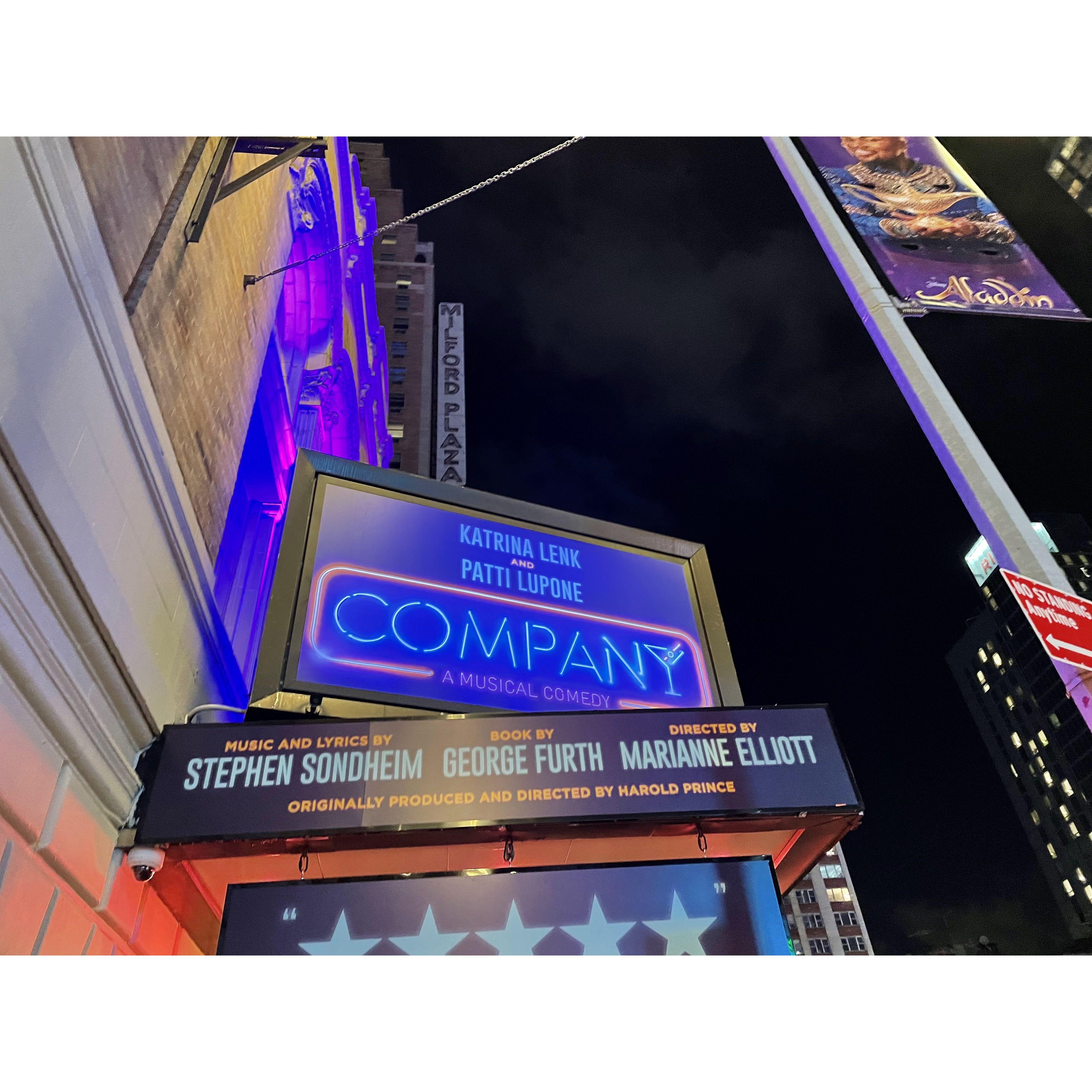Quinn got into Broadway...