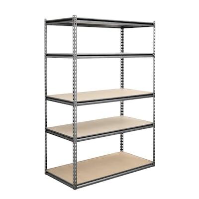 Project Source Steel Heavy Duty 5-Tier Utility (48-in W x 24-in D x 72-in H)