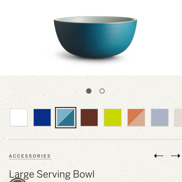 Large Serving Bowl Aqua Turquoise