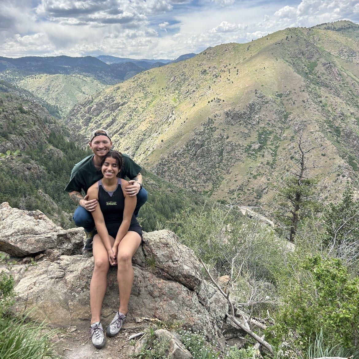 We met in Colorado. We love exploring the beautiful outdoors together.