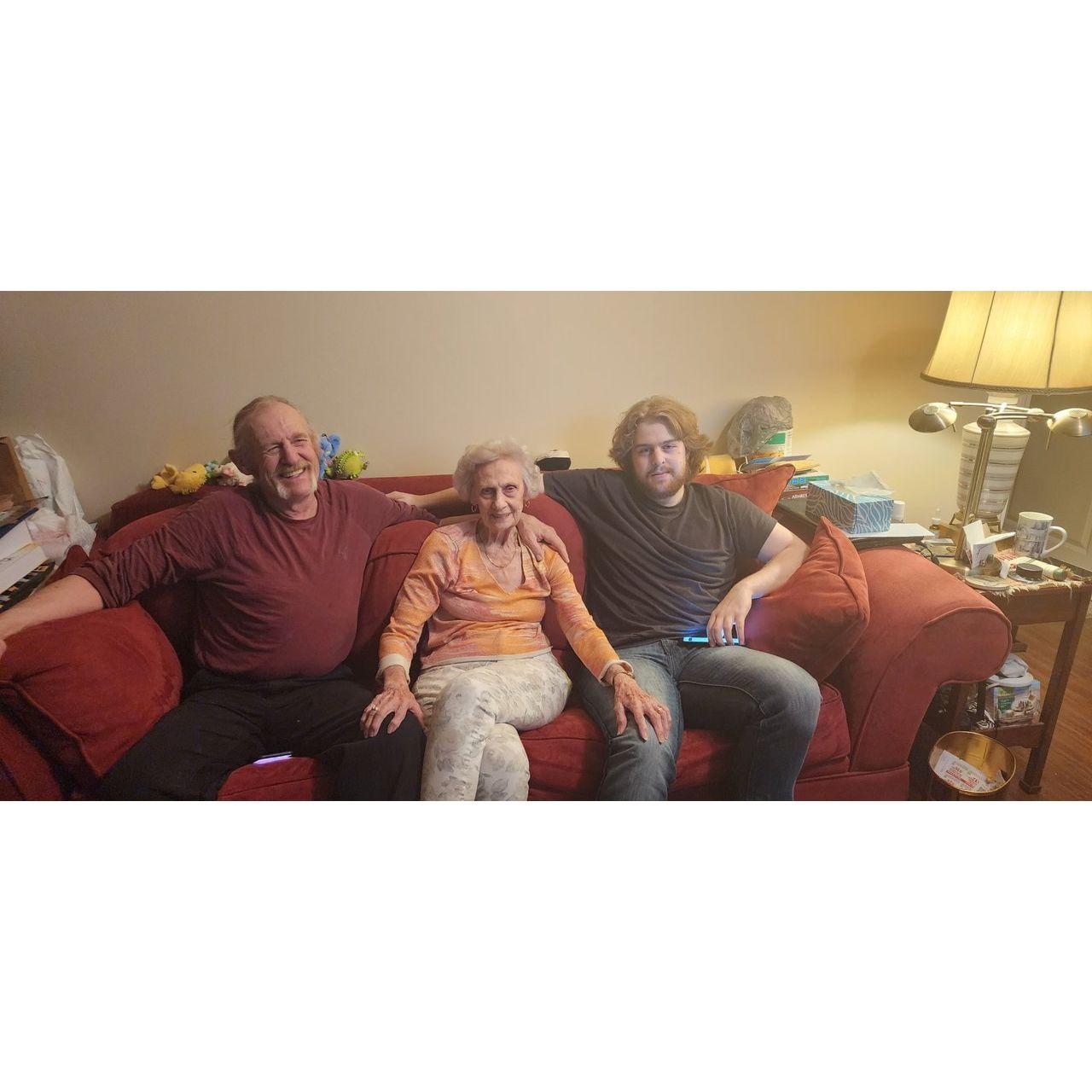 Uncle Don, nana, and James McCoy.