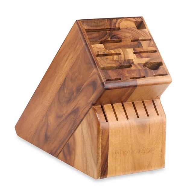 Wusthof® 17-Slot Acacia Wood Knife Block