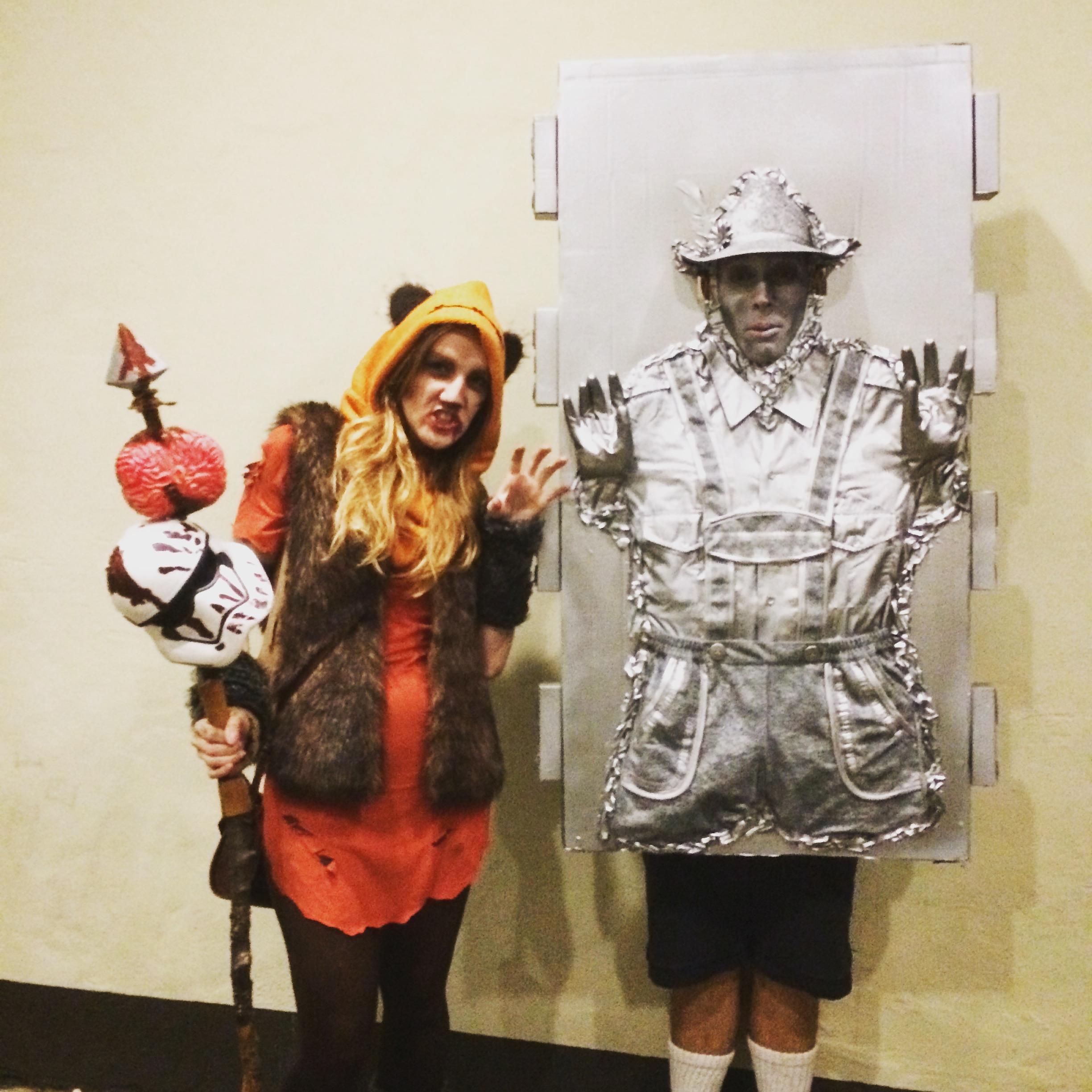 ZombiEwok and Hans Solo. Our first Halloween in Denmark, 2016.