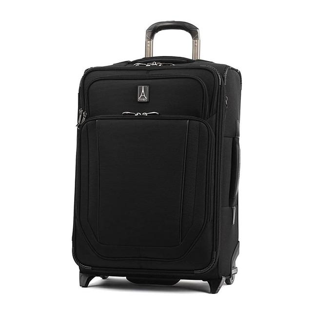 Travelpro Crew Versapack Softside Expandable Upright Luggage, Jet Black, Carry-On 21-Inch