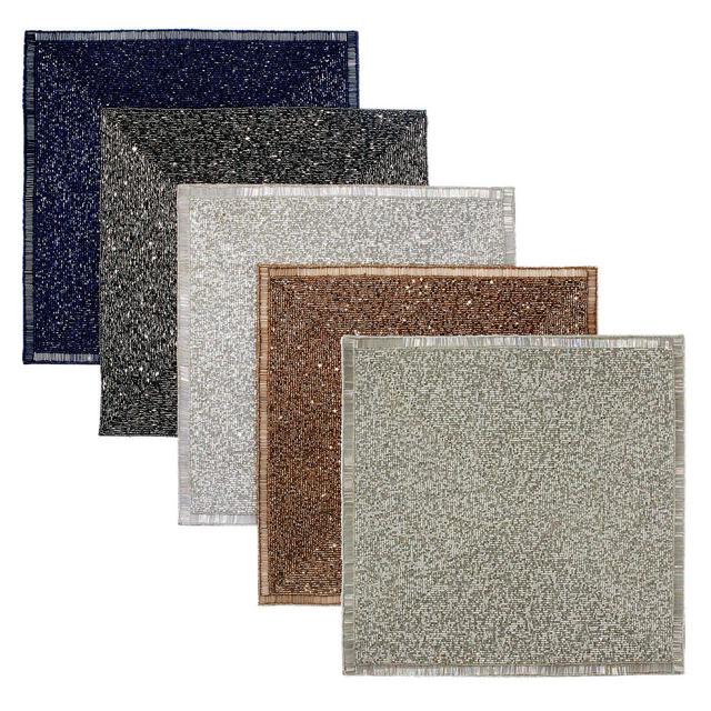 Silver Beaded Placemat