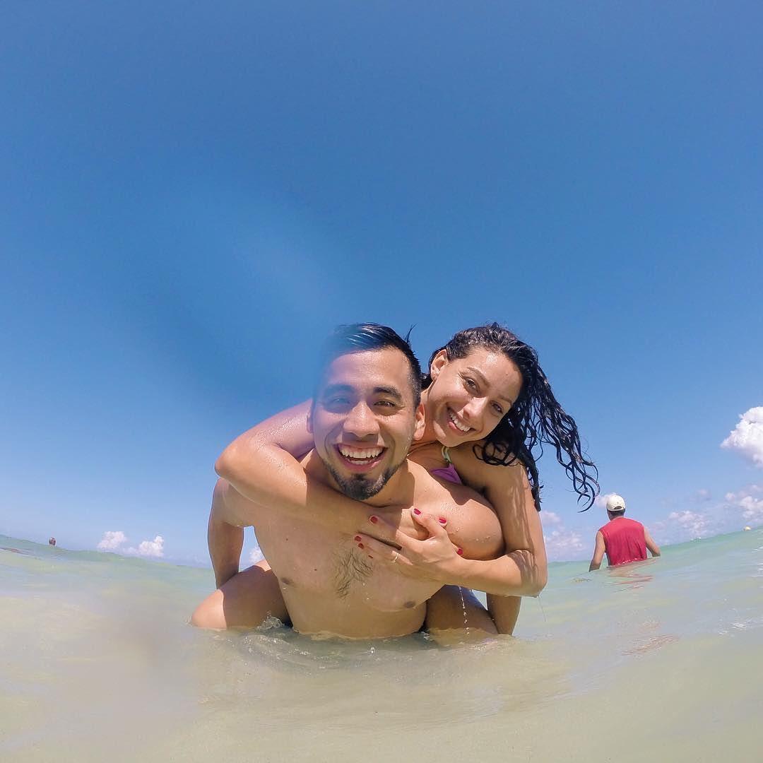 Our first major trip together at Playa Del Carmen, Mx