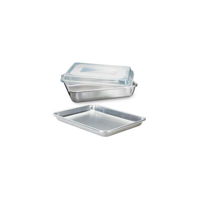 Nordic Ware Naturals 3pc Bakeware Set 9"x13" Cookie & Cake Pan with Lid