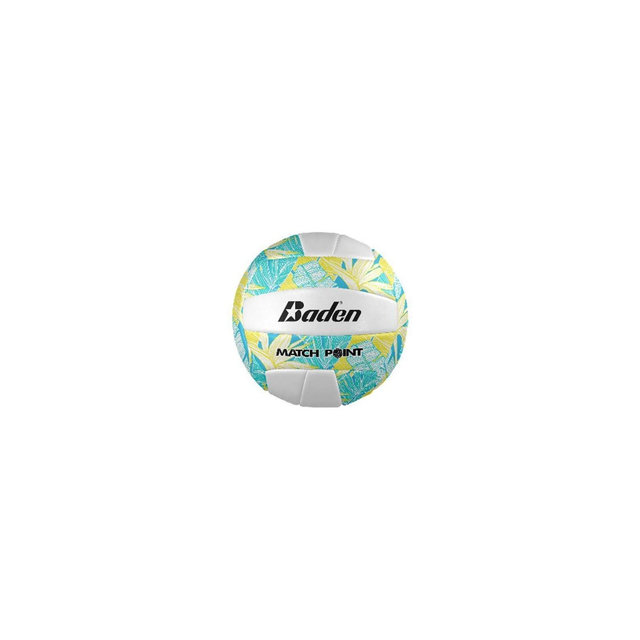 Baden Matchpoint Floral Volleyball - Turquoise/Yellow