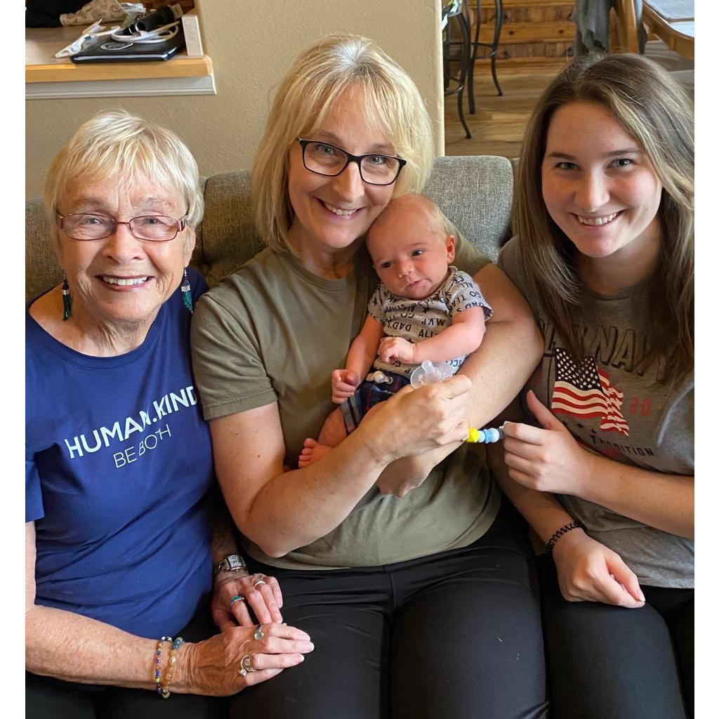 Sharon, Vicky, Christine and Clayton
(4 generations!)