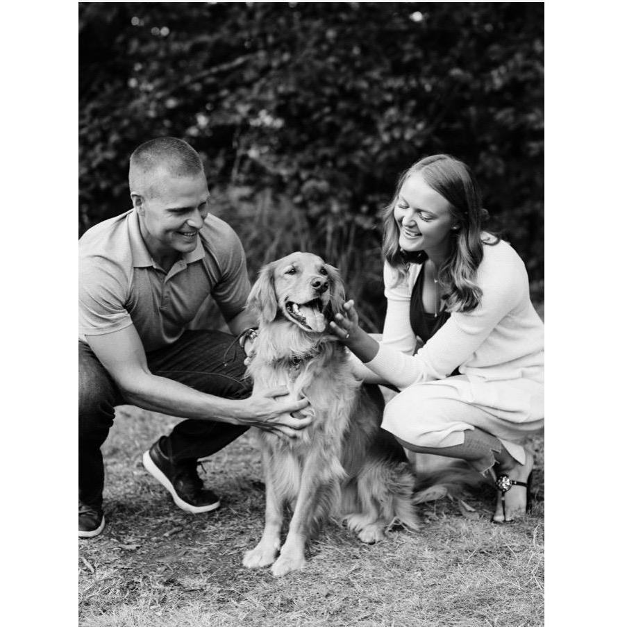 With our sweet boy, Leo
