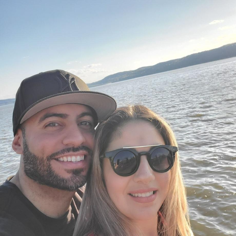 First pic while dating taken at the very same spot as the engagement pics