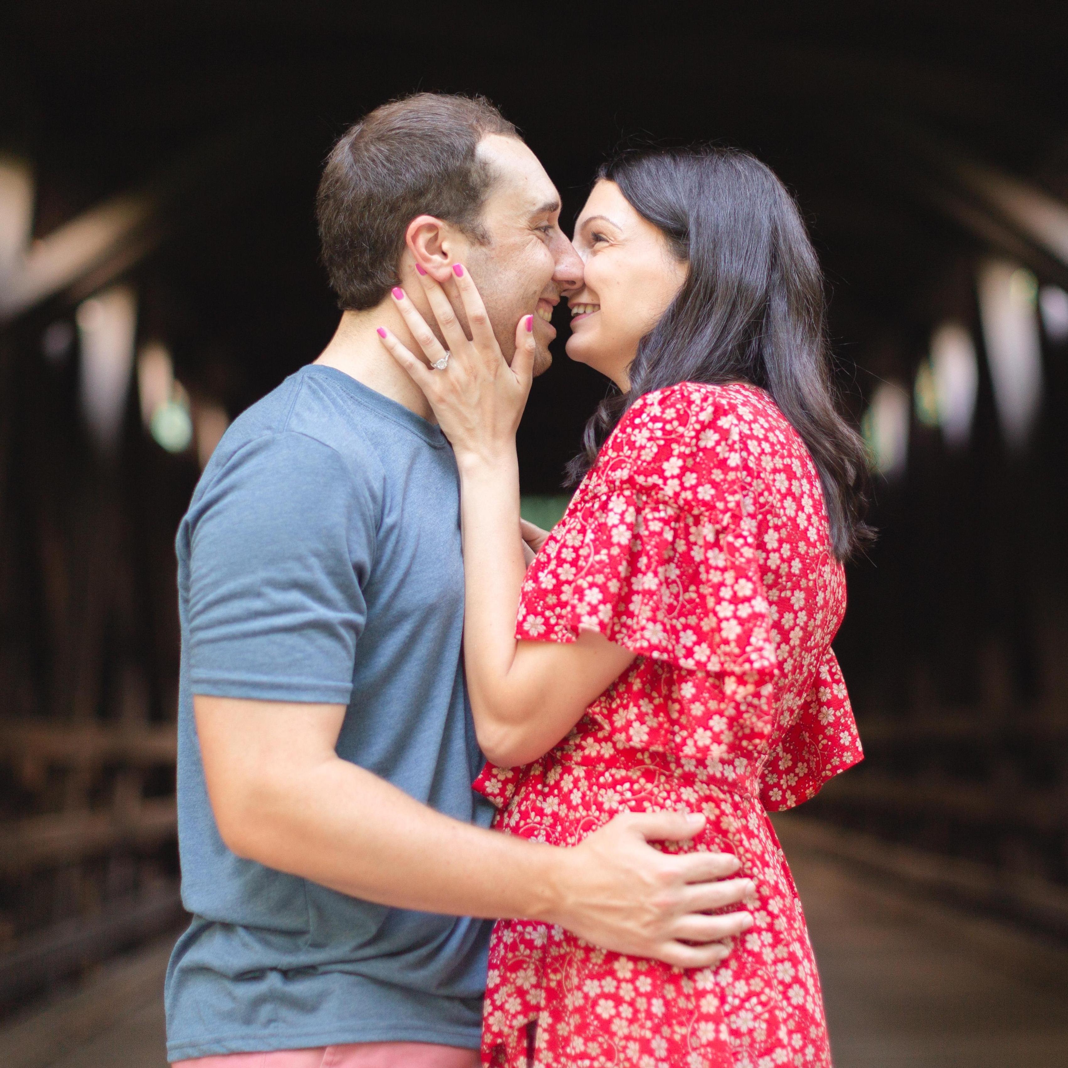 Engagement photos taken in Wissahickon Valley Park by the incredible Dennis Claxon of DSC Weddings