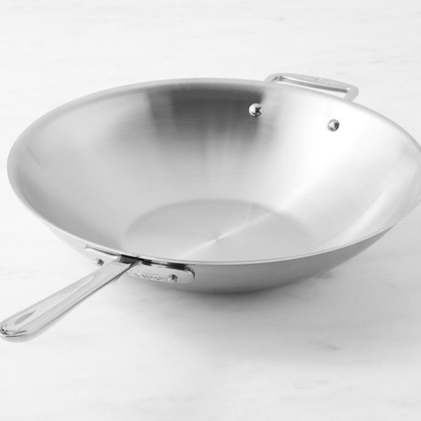 D3 Stainless 3-Ply Bonded Cookware, Wok, 14 inch