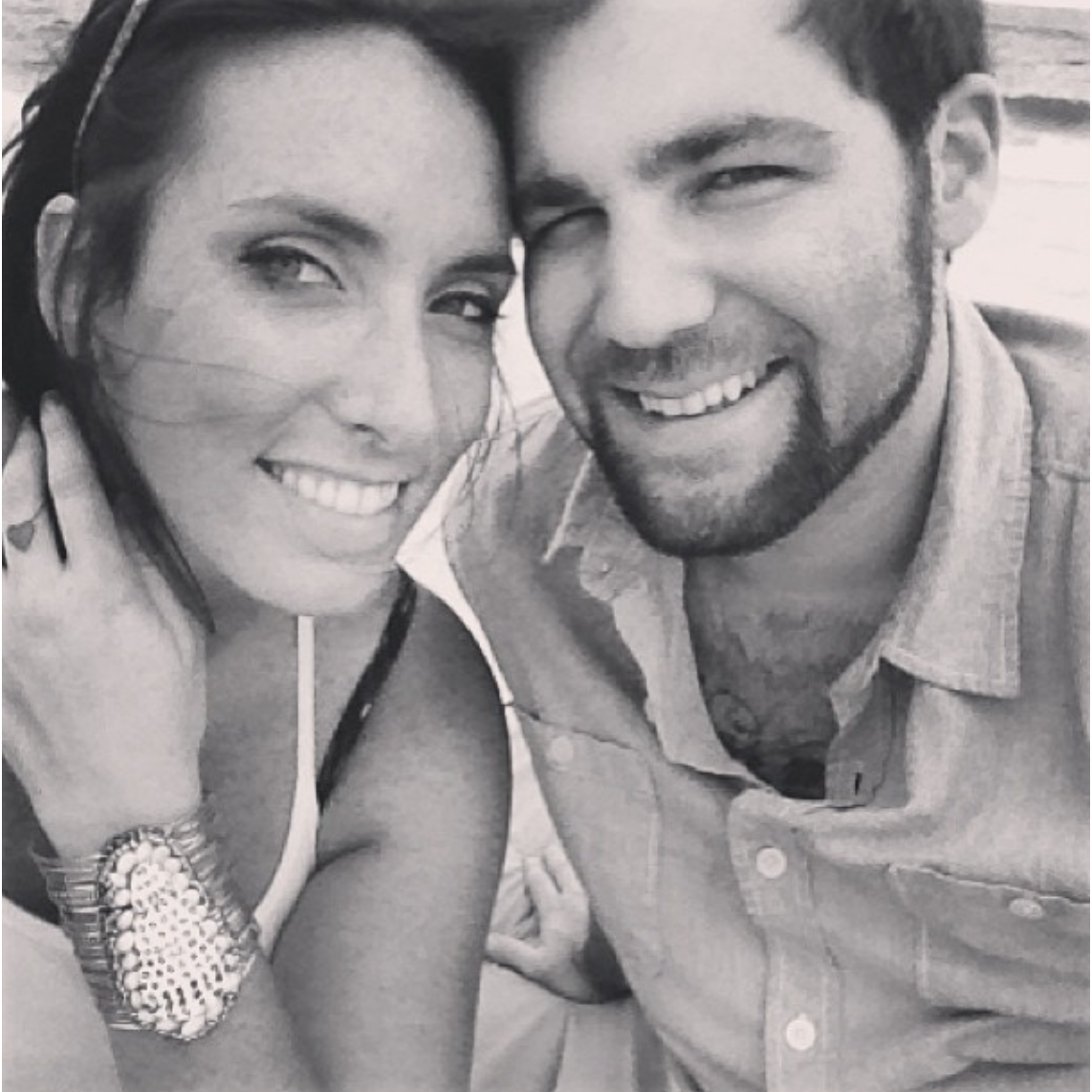 Celebrating our first anniversary.; Jones Beach, NY 2013