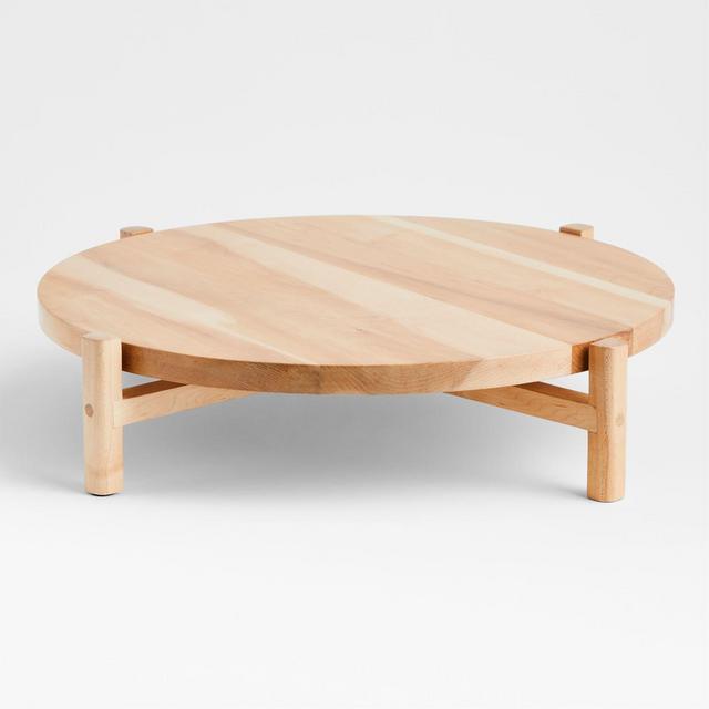 Arvo Elevated Maple Wood Lazy Susan