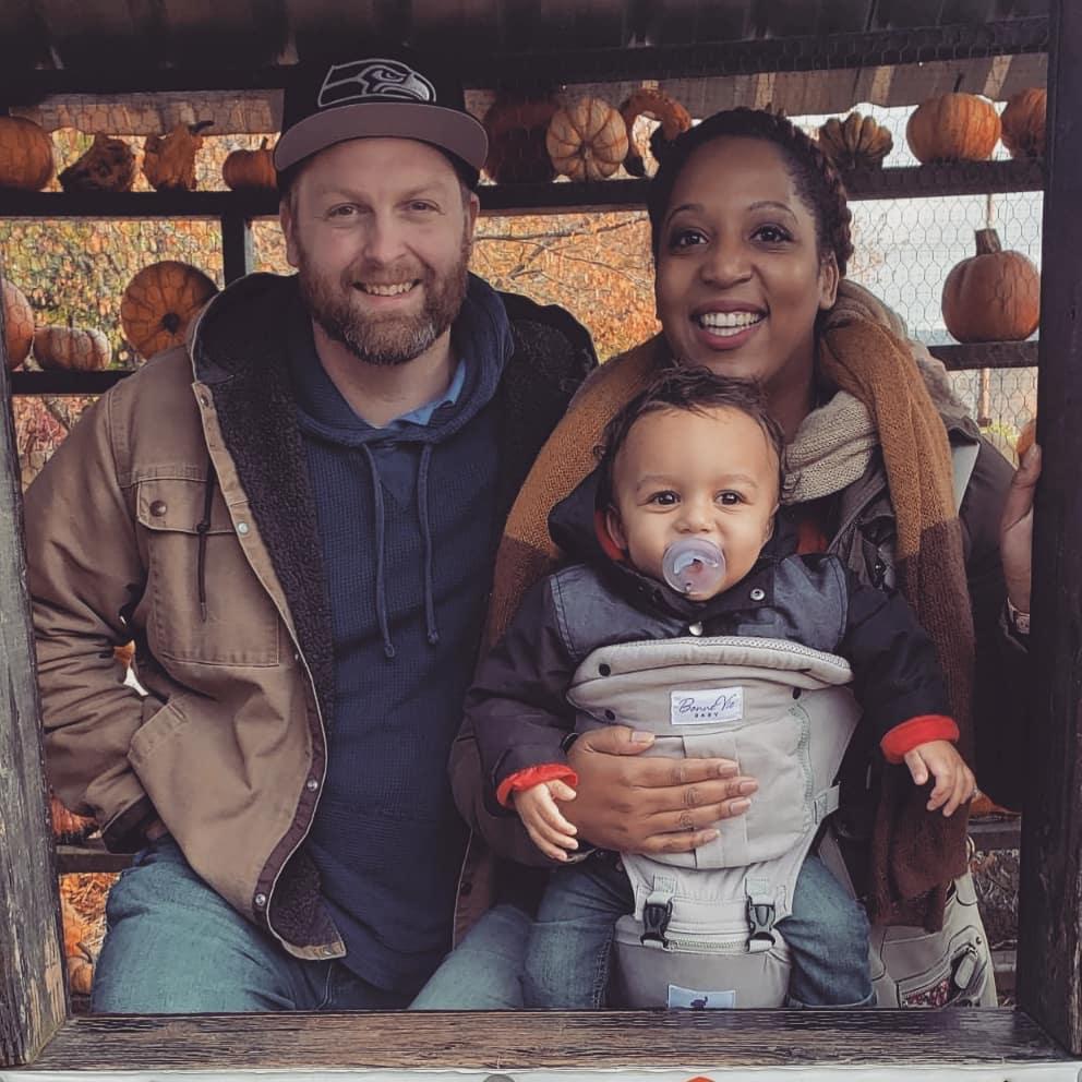 Happy family of three, but there was something missing...