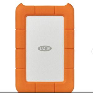 LaCie - Rugged 5TB External USB-C, USB 3.1 Gen 1 Portable Hard Drive - Orange/Silver