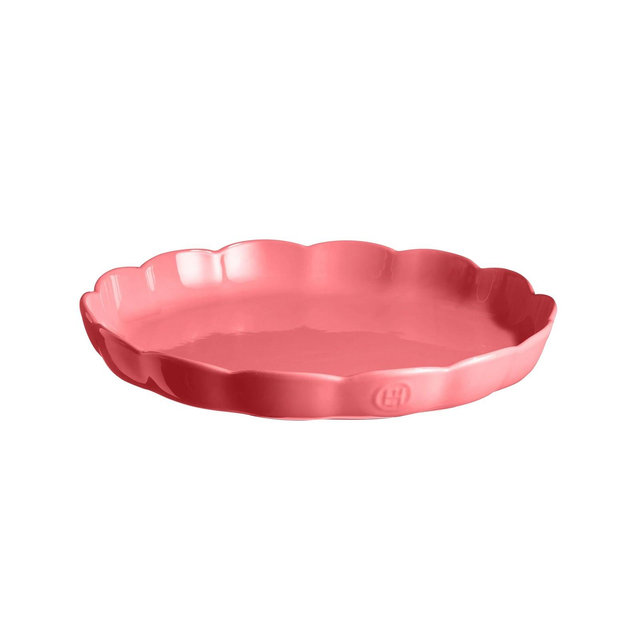 Emile Henry Madeleine Fluted Tart Dish, 12.2-Inch, Rose
