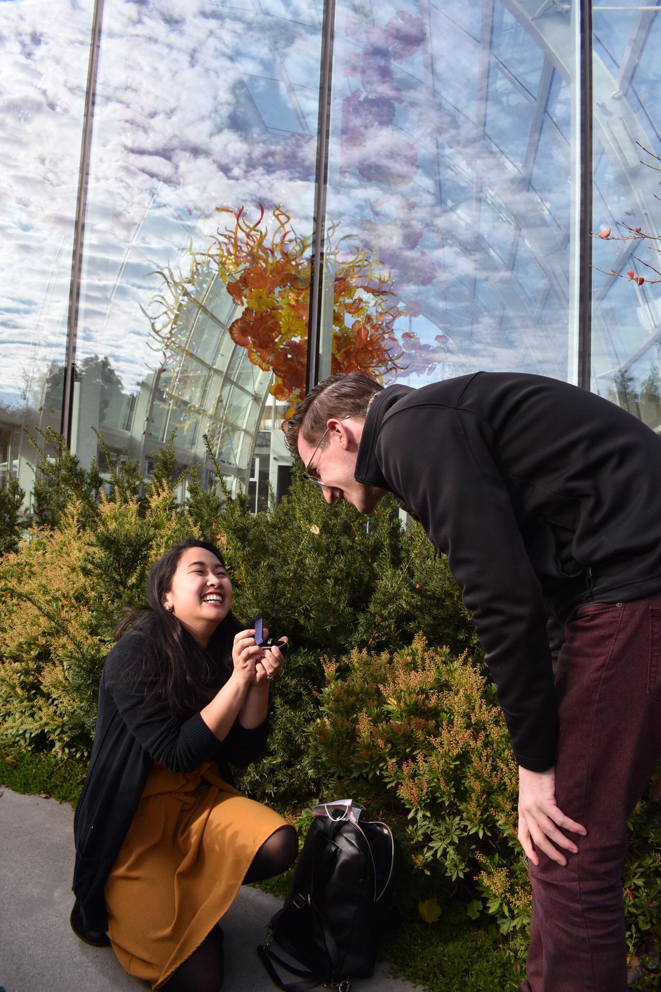 Josh got his own proposal and engagement ring!