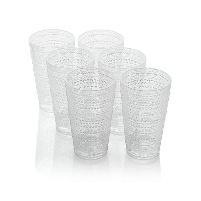 Certified International Santa Fe Acrylic Ice Tea Glasses, Set of 6