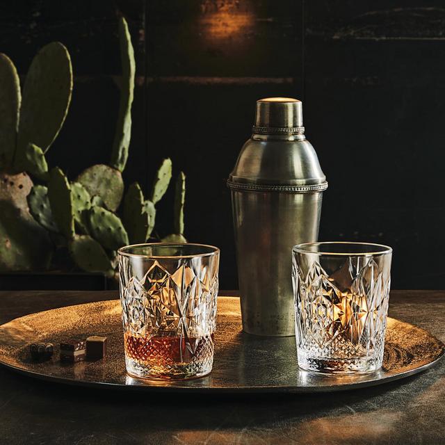 Stone Double Old Fashioned Glass, Set of 4