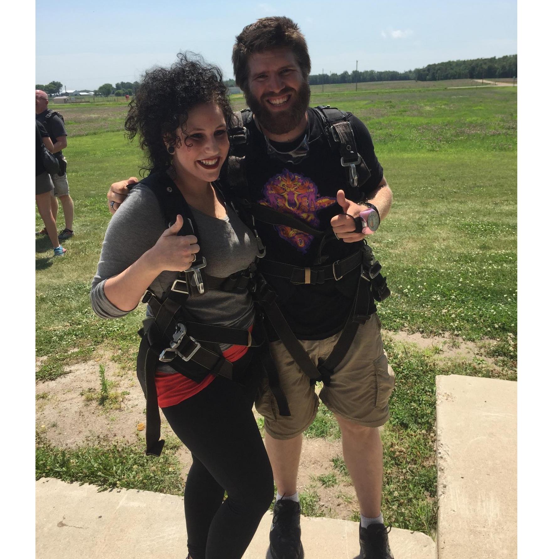 That time we jumped out of a perfectly good plane together.
