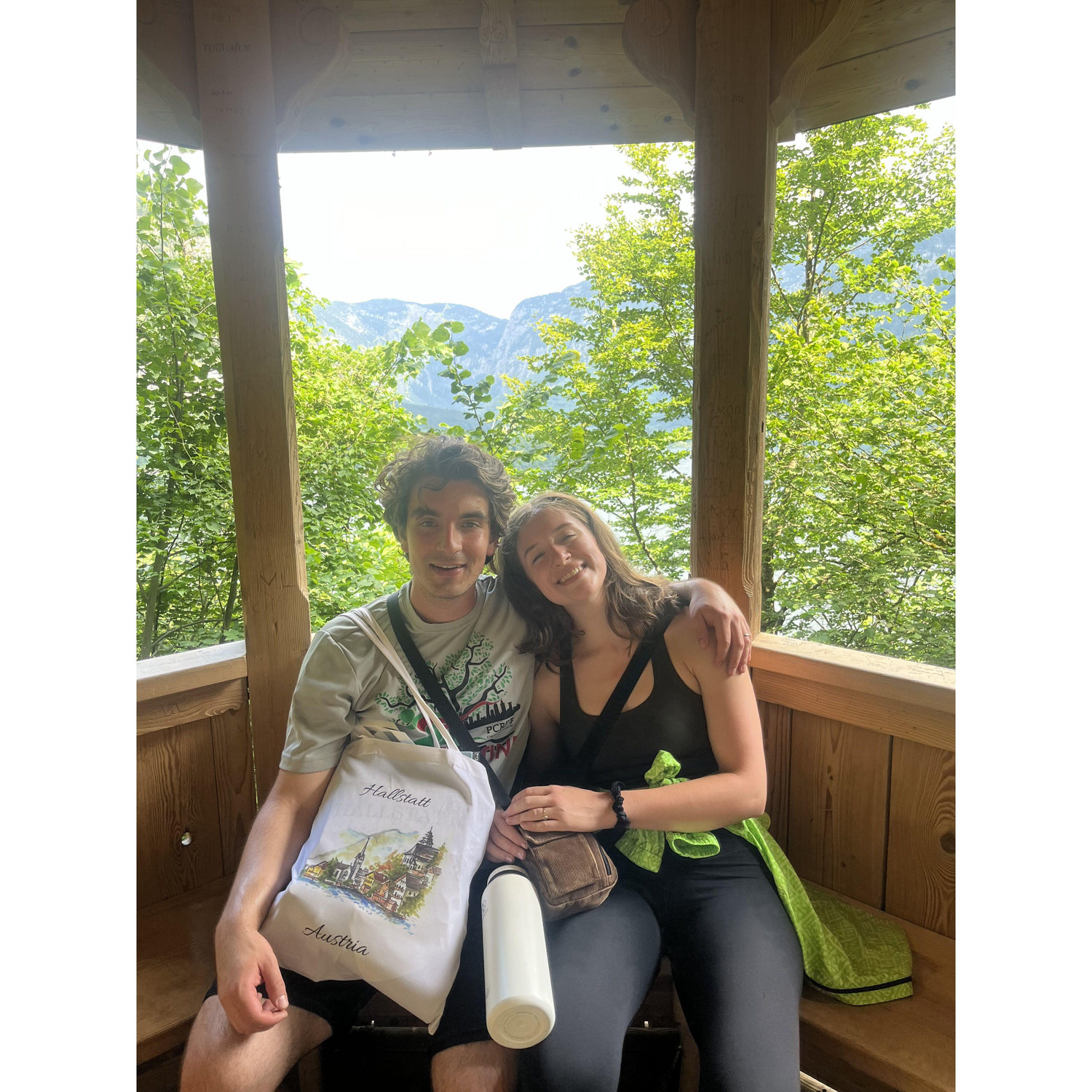 us in a random gazebo in Austria