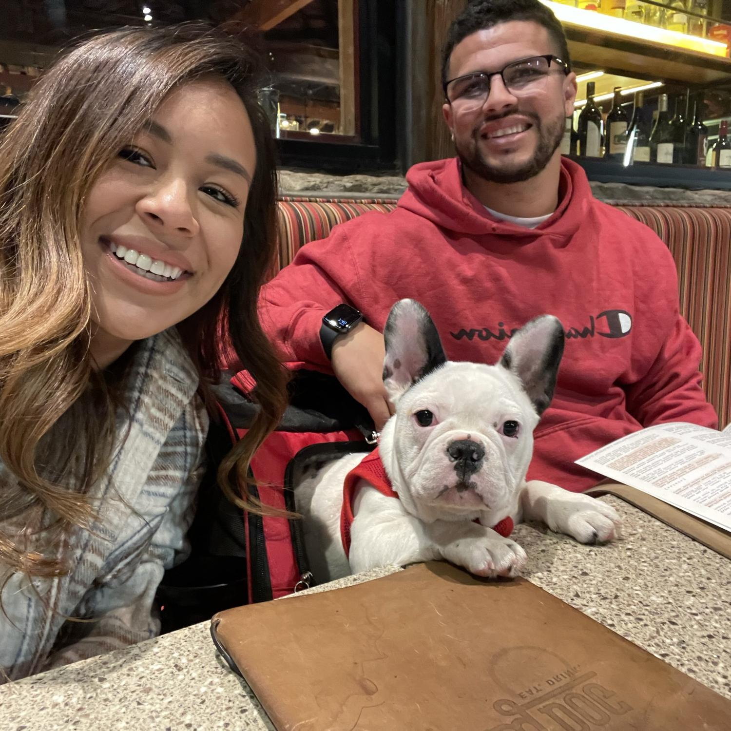 Max’s favorite restaurant, Lazy Dog 😂