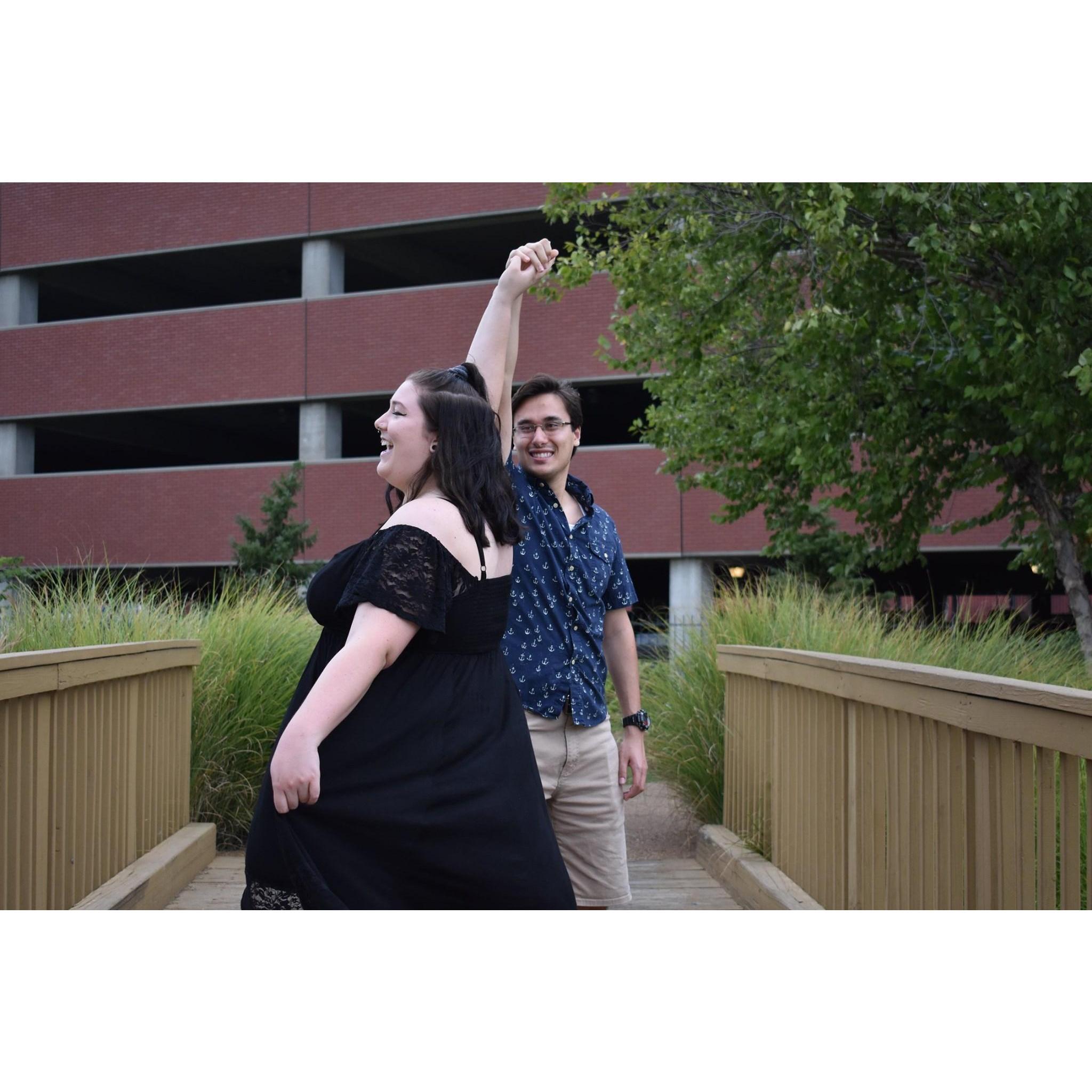 This series was taken when Miranda was still going to SLU. Miranda's friend Grayson took these photos and these are some of our favorite memories.