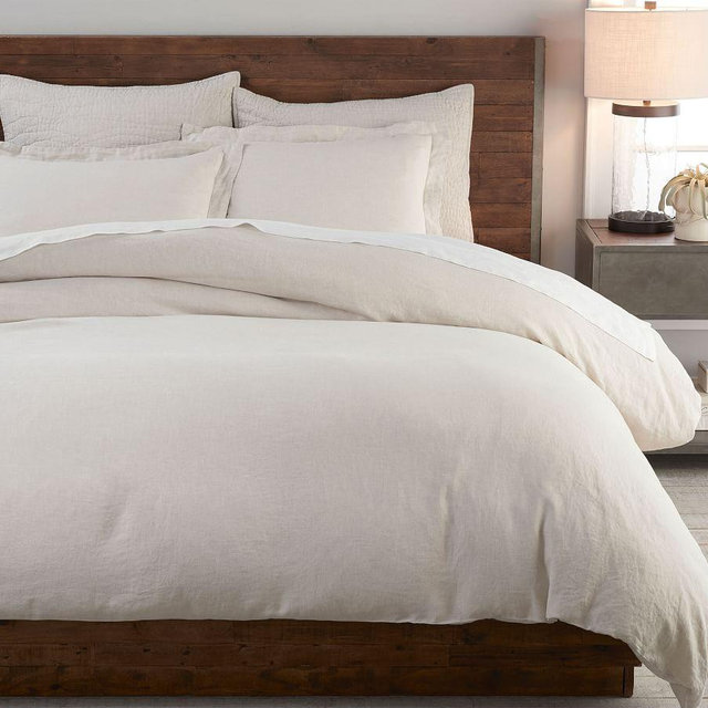 Natural Belgian Flax Linen Duvet Cover, King/Cal. King
