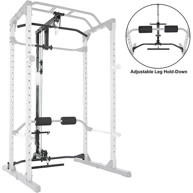 Fitness Reality 810XLT Super Max Power Cage with Optional Lat Pull-down Attachment and Adjustable Leg Hold-down