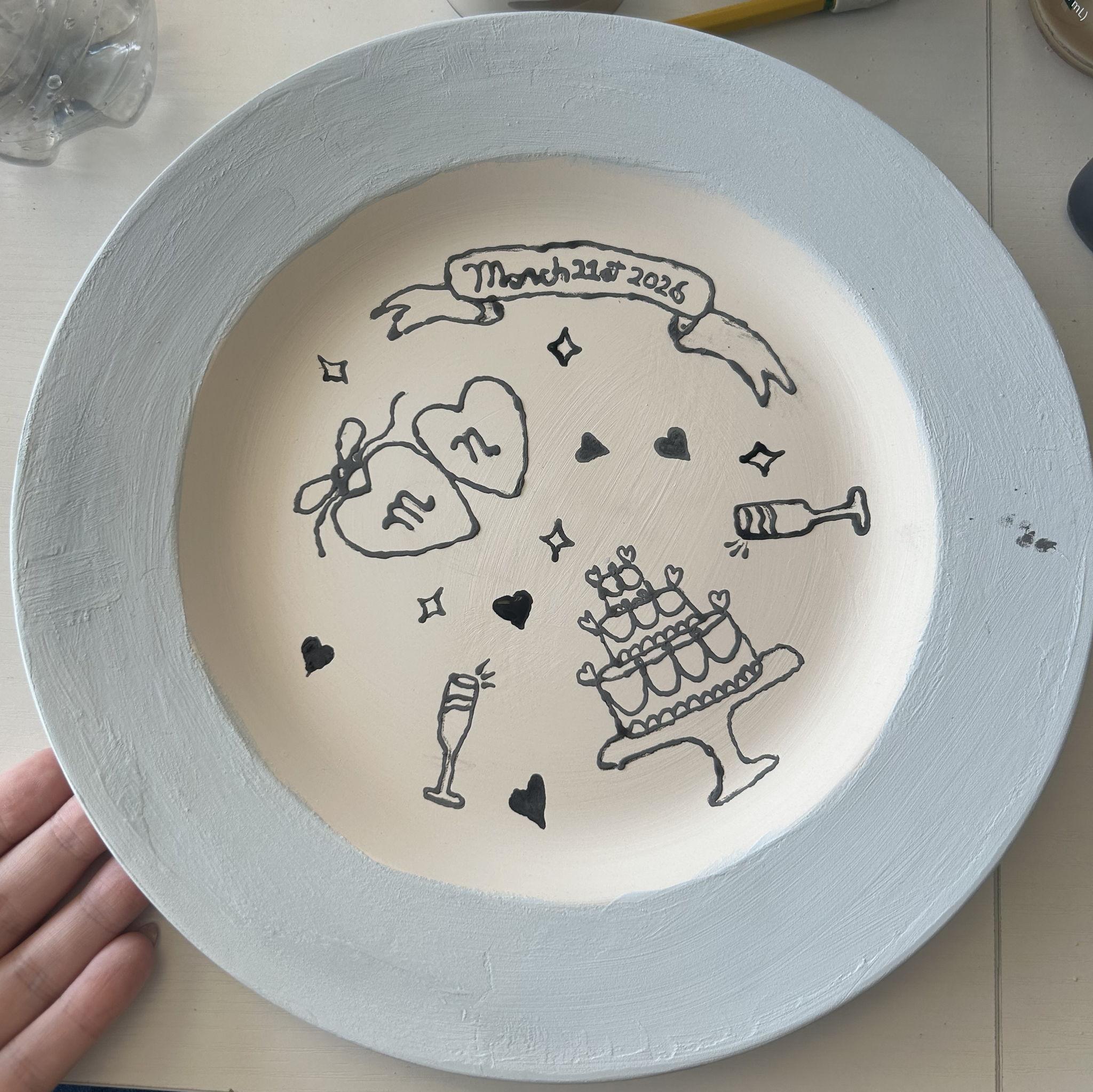 7/5/2025- The Day We Created Our Wedding Plate
