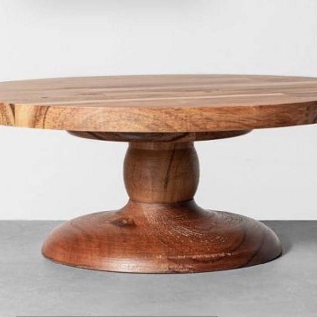 Hearth & Hand with Magnolia Round Wood Cake Stand