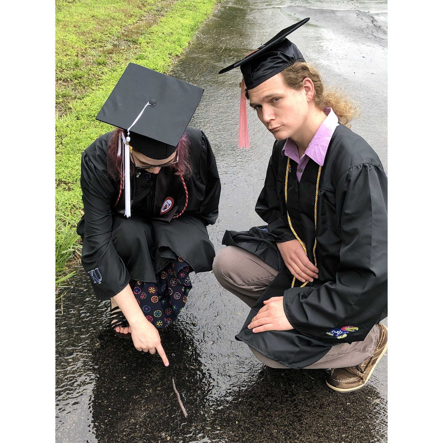 College graduation was rained out in 2021. We decided to enjoy the local wildlife instead.
