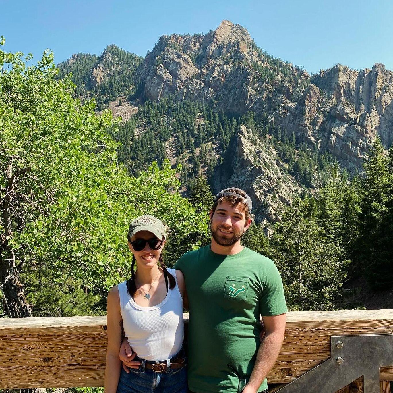 2021. Sarah and Christian visited Sarah's friend and bridesmaid, Arden, in Boulder, CO. Just after this they got to hang out with the fattest chipmunk ever seen.