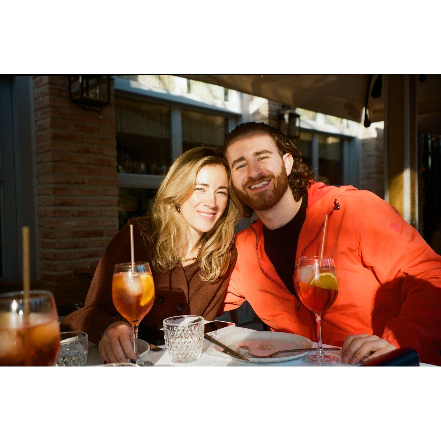 Lunch in Madrid - the day before we got engaged!