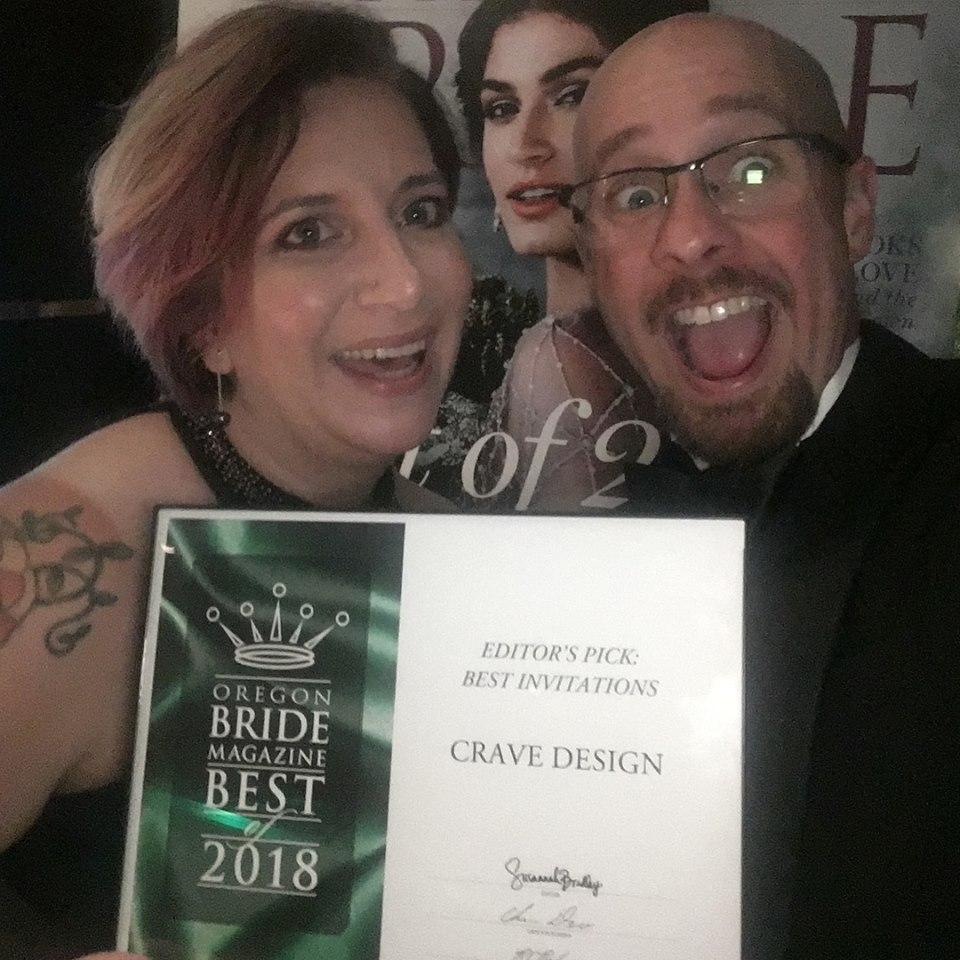 Graham is forever Lisa's #1 supportor. Crave Design has grown more over the past 5 years and won more awards than ever before.