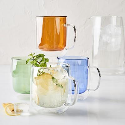 Double-Wall Glass Coffee Mugs (set of 4)