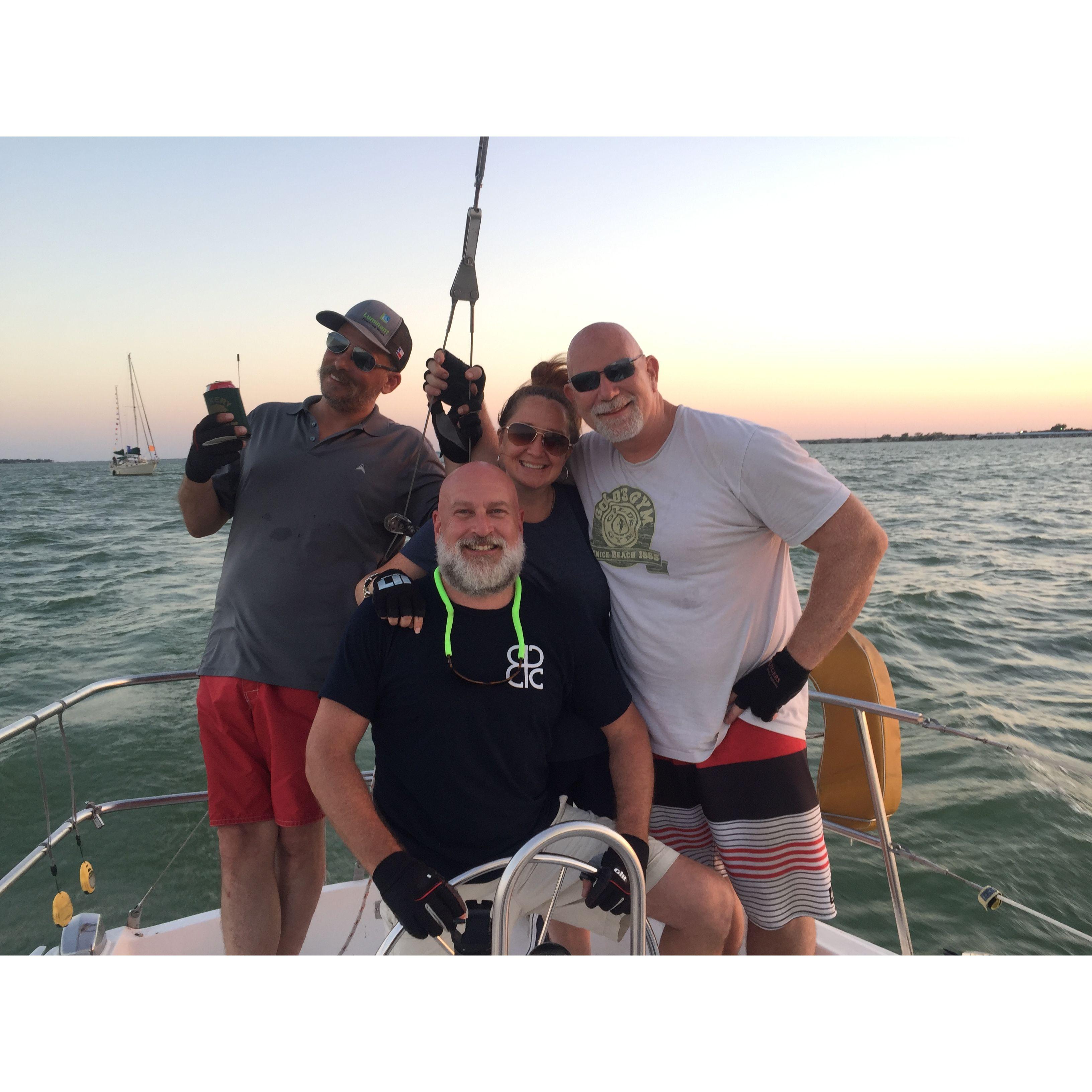 The origional sailing crew 2018