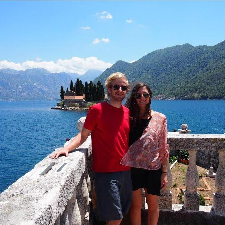 Enjoying some sun at the Bay of Kotor, Montenegro