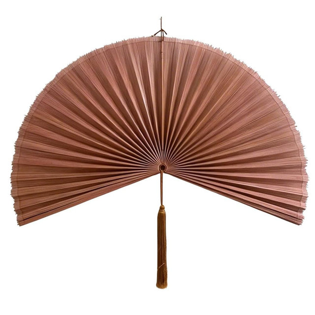 LIGH9LAMP Fan Wall Decor,Large Bamboo Fan Wall Art For Boho Hanging Headboard,Decorative Folding Fan For Over Bed Decorations