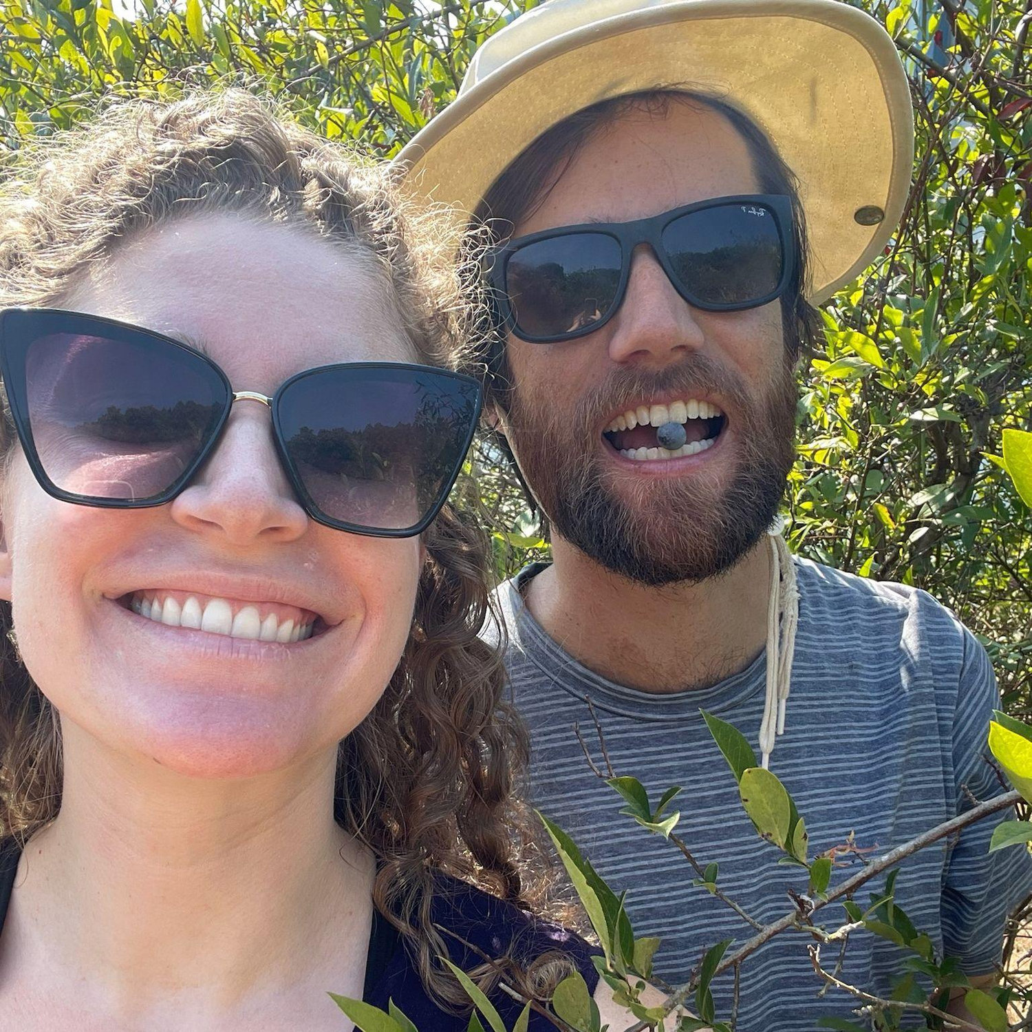 Nick planned the perfect day for Georgia's birthday last year -- blueberry picking and swimming in a North Georgia river. We both love floating down rapids and then rock scrambling back up the river.
